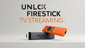 Firestick buffering on a TV screen with a loading circle during streaming