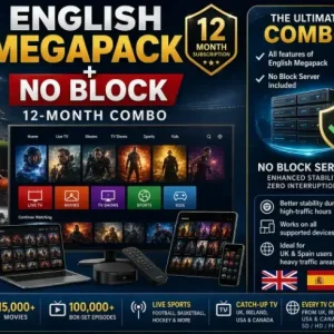 English Megapack + No Block – 12-Month Combo